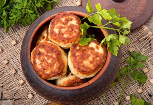 Fish cakes with chermoula paste